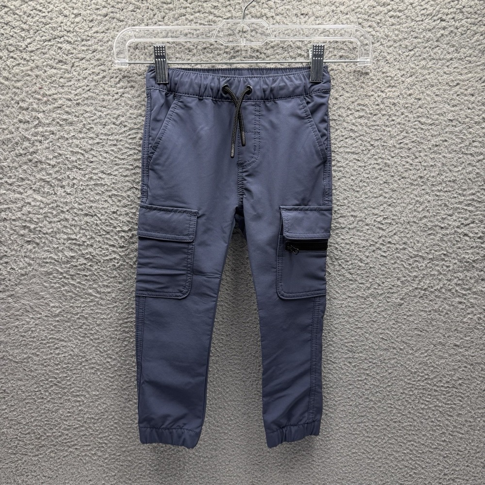 Cat & Jack Pants Toddler Boys Size 3T Blue Cargo Jogger Pants Toddler Size 3T